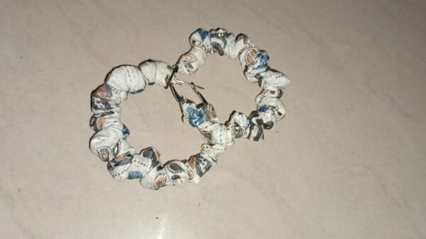 Fabric earrings