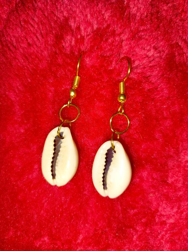 Cowrie shell earrings