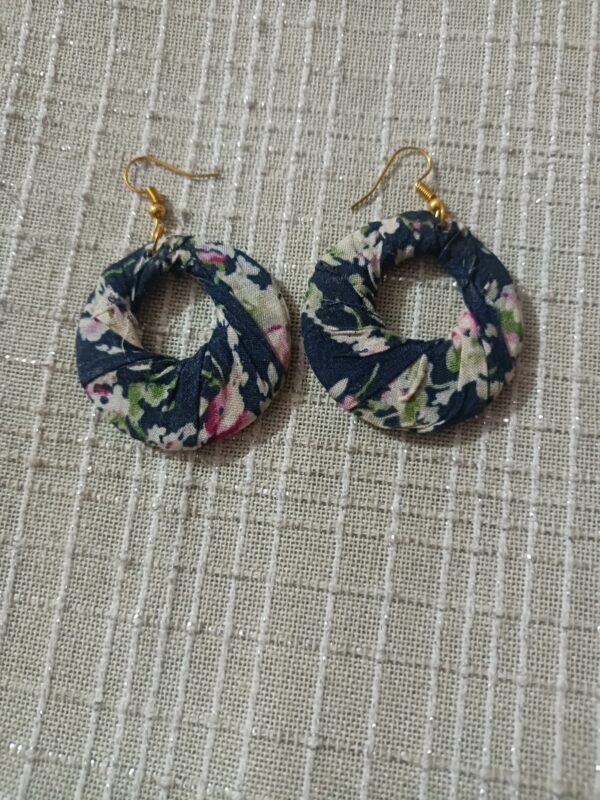 Fabric earrings